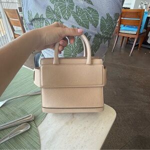 Givenchy Nano Horizon Leather Cream Bag